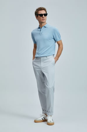 Plus Smart Erkek Chino Pantolon Slim Fit Taş
