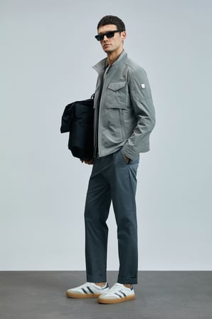 Plus Smart Erkek Chino Pantolon Slim Fit Yeşil