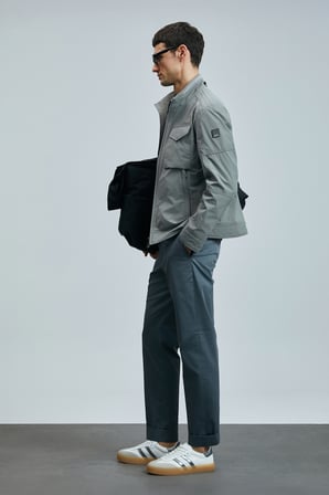 Plus Smart Erkek Chino Pantolon Slim Fit Yeşil