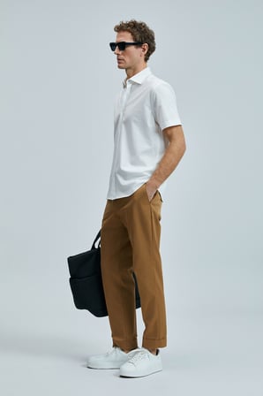 Luta Smart Erkek Chino Pantolon Comfort Fit Deve Tüyü