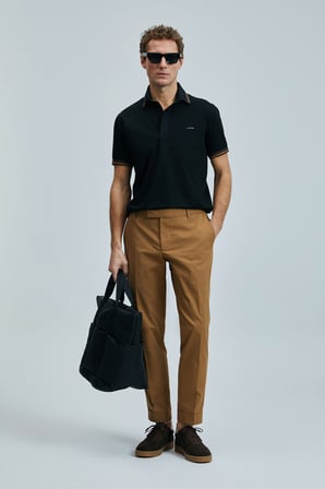 Luta Smart Erkek Chino Pantolon Comfort Fit Deve Tüyü