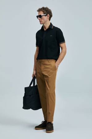 Luta Smart Erkek Chino Pantolon Comfort Fit Deve Tüyü