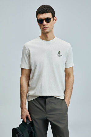 Olıvıa Modern Grafik T- Shirt Ekru