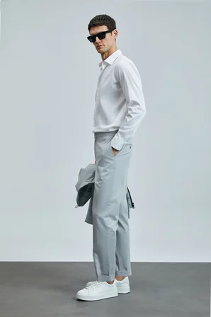 Samuel Smart Erkek Chino Pantolon Slim Fit Taş