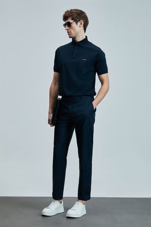 Samuel Smart Erkek Chino Pantolon Slim Fit Lacivert