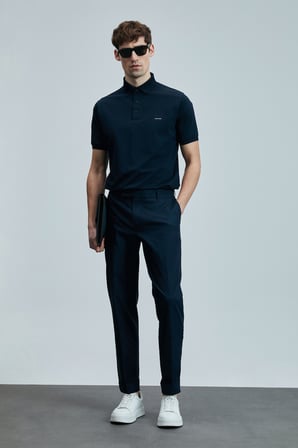 Samuel Smart Erkek Chino Pantolon Slim Fit Lacivert