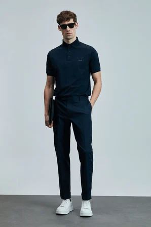 Samuel Smart Erkek Chino Pantolon Slim Fit Lacivert