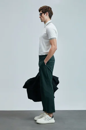 Samuel Smart Erkek Chino Pantolon Slim Fit Yeşil