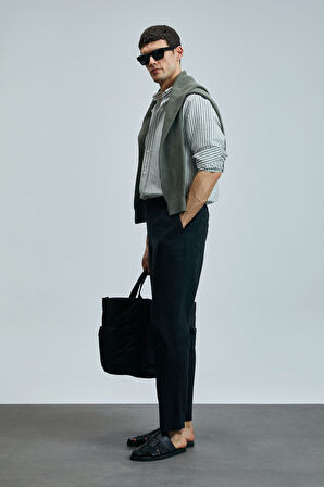 Karl Smart Erkek Chino Pantolon Slim Fit Siyah