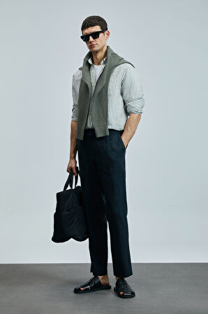 Karl Smart Erkek Chino Pantolon Slim Fit Siyah