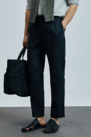 Karl Smart Erkek Chino Pantolon Slim Fit Siyah