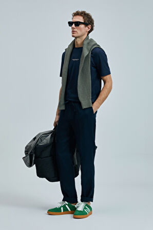 Karl Smart Erkek Chino Pantolon Slim Fit Lacivert