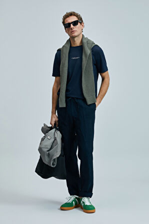 Karl Smart Erkek Chino Pantolon Slim Fit Lacivert