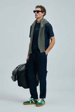Karl Smart Erkek Chino Pantolon Slim Fit Lacivert