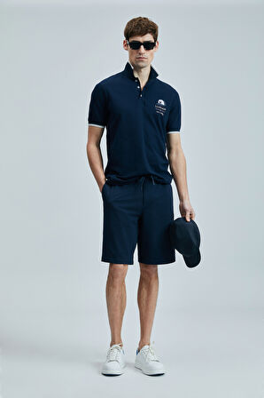 Lufian Erkek Sandor Smart Polo T-Shirt 111040223 Lacivert