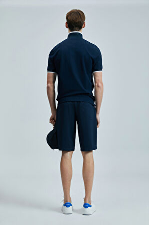 Lufian Erkek Sandor Smart Polo T-Shirt 111040223 Lacivert