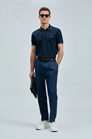 Lufian Erkek Hold Smart Polo T-Shirt 111040226 Lacivert