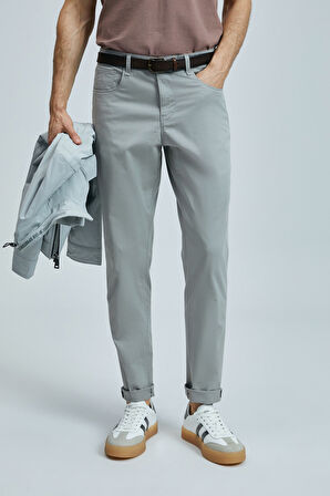 Lufian Erkek Helt 5 Cep Slim Fit Spor Pantolon 111190347 Gri