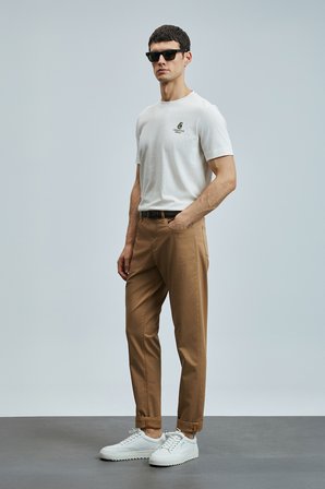 Helt Spor 5 Cep Erkek Pantolon Slim Fit Deve Tüyü