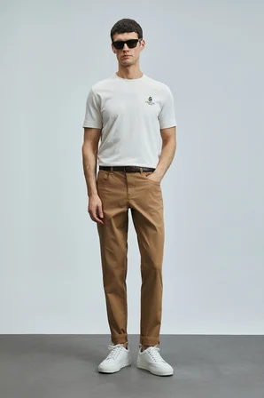 Helt Spor 5 Cep Erkek Pantolon Slim Fit Deve Tüyü