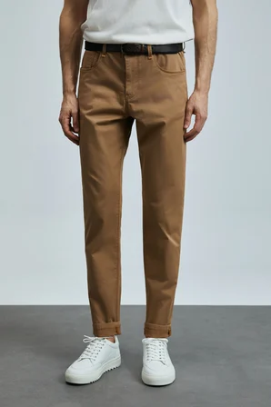 Helt Spor 5 Cep Erkek Pantolon Slim Fit Deve Tüyü
