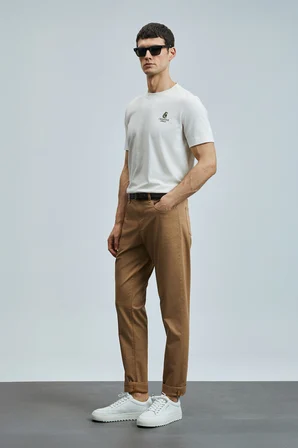 Helt Spor 5 Cep Erkek Pantolon Slim Fit Deve Tüyü