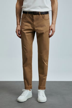 Helt Spor 5 Cep Erkek Pantolon Slim Fit Deve Tüyü