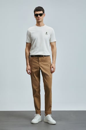 Helt Spor 5 Cep Erkek Pantolon Slim Fit Deve Tüyü