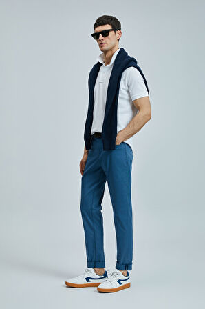 Lufian Helt Spor 5 Cep Erkek Pantolon Slim Fit Mürekkep Lacivert