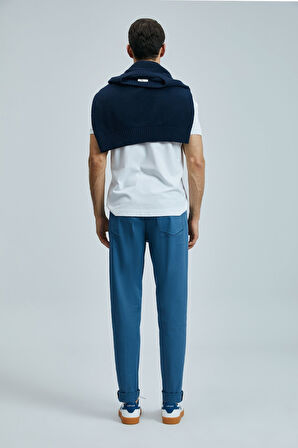 Lufian Helt Spor 5 Cep Erkek Pantolon Slim Fit Mürekkep Lacivert