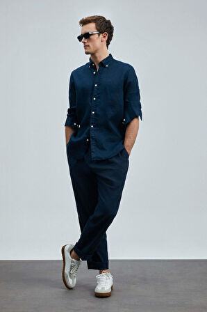 Lufian Pitaya Erkek Keten Gömlek