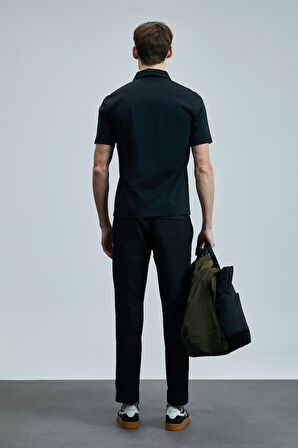 Lufian Erkek Slash Smart Polo T-Shirt 111040224 Siyah