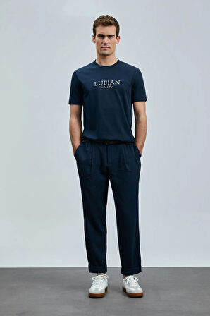 Lufian Love Modern Grafik T- Shirt Lacivert