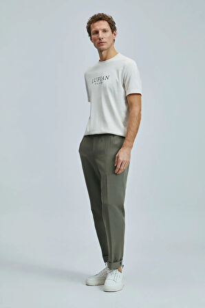 Lufian Love Modern Grafik T- Shirt Ekru 111020238