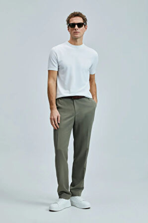 Lufian Bert Smart Erkek Chino Pantolon Slim Fit Yeşil
