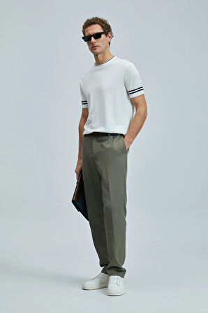 Lufian Bert Smart Erkek Chino Pantolon Slim Fit Yeşil