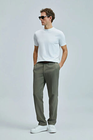 Lufian Bert Smart Erkek Chino Pantolon Slim Fit Yeşil