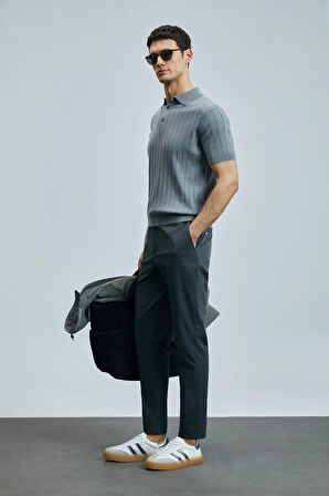 Lufian Alex Smart Erkek Chino Pantolon Slim Fit Yeşil