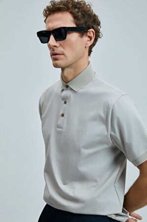 Lufian Erkek Luna Smart Polo T-Shirt 111040228 Bej