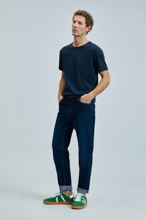 Junya Erkek Basic Tişört Lacivert