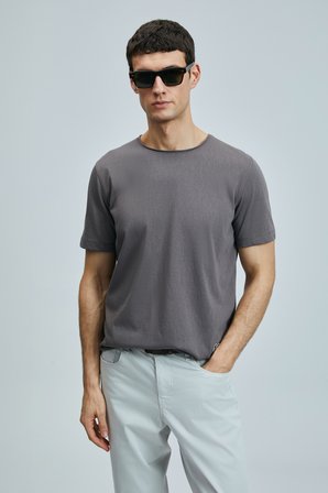Junya Erkek Basic Tişört Vizon