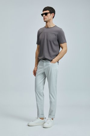 Junya Erkek Basic Tişört Vizon