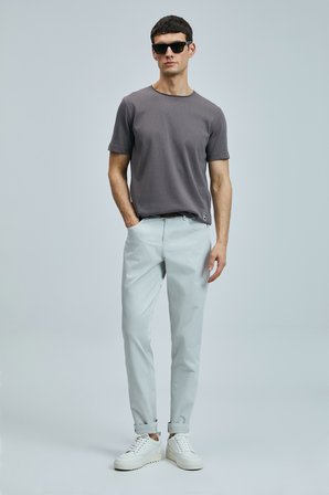 Junya Erkek Basic Tişört Vizon