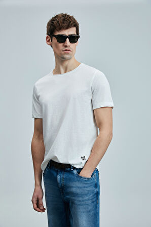 Lufian 111020259 Junya Erkek Basic Tişört Erkek T-Shirt