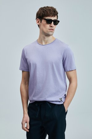 Junya Erkek Basic Tişört Lila