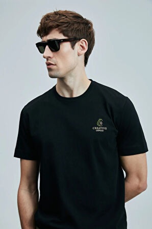 Lufian Olıvıa Modern Grafik T- Shirt Siyah 111020263