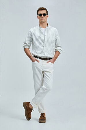 Lufian Erkek Regular Fit Nıcer Basic Gömlek 111010639 Yeşil