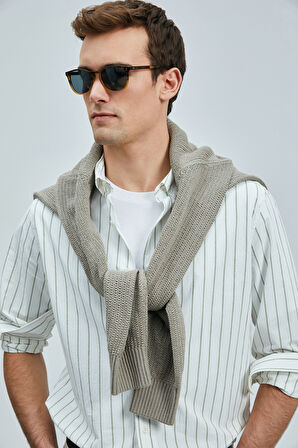 Lufian Erkek Regular Fit Nıcer Basic Gömlek 111010639 Yeşil