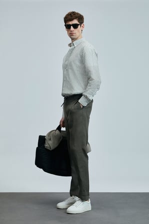 Karl Smart Erkek Chino Pantolon Slim Fit Yeşil