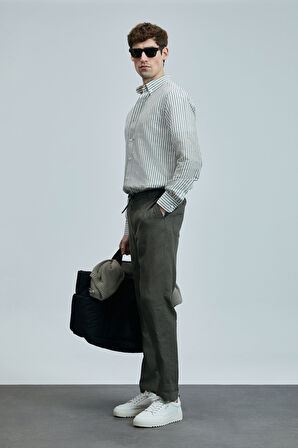 Karl Smart Erkek Chino Pantolon Slim Fit Yeşil